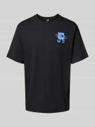 T-shirt met labelprint