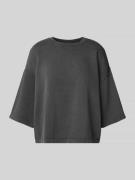 Oversized sweatshirt met ribboorden