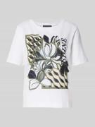 T-shirt met motiefprint en ronde hals