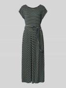 Midi-jurk met ronde hals