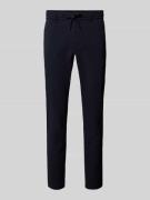 Tapered fit chino met structuurmotief