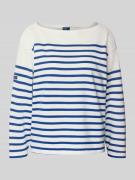 Shirt met lange mouwen en labeldetail