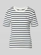 Slim fit T-shirt van puur katoen