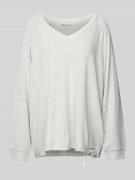 Sweatshirt met ribboorden
