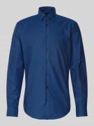 Slim fit zakelijk overhemd met kentkraag