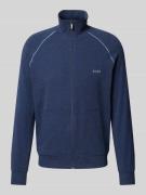 Regular fit sweatjack van katoenmix