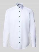 Regular fit zakelijk overhemd van puur katoen met kentkraag