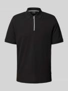 Regular fit poloshirt met ritssluiting