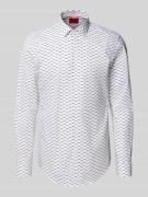 Slim fit zakelijk overhemd met kentkraag