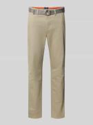 Slim fit chino met riem