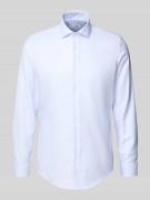 Slim fit zakelijk overhemd met kentkraag