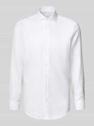 Regular fit zakelijk overhemd met kentkraag