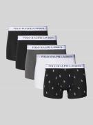 Boxershort met elastische band met logo in een set van 5 stuks