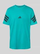 Regular fit T-shirt met logo en ronde hals