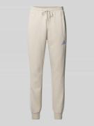 Sweatpants met labelstitching en elastische band