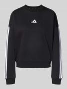 Sweatshirt met labelstitching en ronde hals