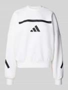 Sweatshirt met logo en ronde hals