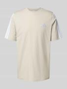 T-shirt met labelstitching en ronde hals