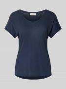 Relaxed fit T-shirt van een mix van katoen en viscose