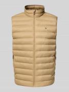 Regular fit bodywarmer met logostitching