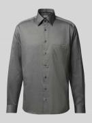 Modern fit zakelijk overhemd met kentkraag