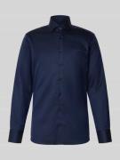 Slim fit zakelijk overhemd met kentkraag