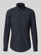 Slim fit zakelijk overhemd met elastisch performancemateriaal, model '...