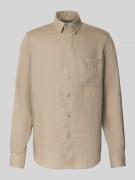 Regular fit vrijetijdsoverhemd van linnen, model 'LIAM'