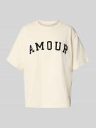 T-shirt met labeldetail, model 'Josie'