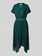 Midi-jurk met ritssluiting en steekzakken