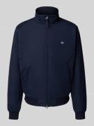 Jack met opstaande kraag en labelstitching