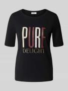 Regular fit T-shirt van katoenmix