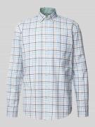 Regular fit vrijetijdsoverhemd met logostitching, model 'Oxford'