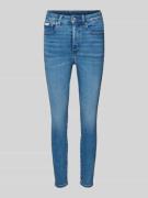 Skinny fit jeans van katoenmix