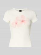 T-shirt met motiefprint en ronde hals