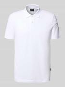 Regular fit poloshirt van katoenmix
