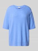 Oversized gebreide pullover met ronde hals