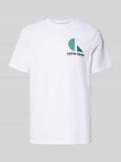 T-shirt met labelprint