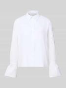 Regular fit overhemdblouse met blinde knoopsluiting