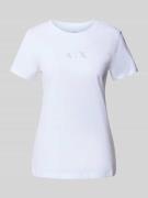 Regular fit T-shirt van puur katoen met logoprint