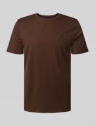 Regular fit T-shirt met labelstitching