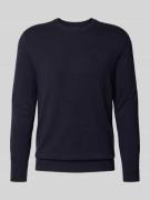 Gebreide pullover met logostitching, model 'CORE'