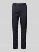 Slim fit chino van katoenmix