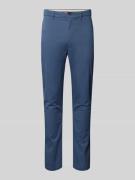 Slim fit chino van katoenmix