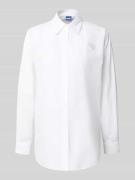 Regular fit overhemdblouse met stitching, model 'Elisana'