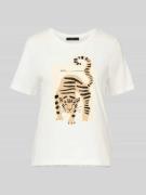 T-shirt met motiefprint