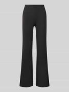 Flared cut sweatpants met elastische band