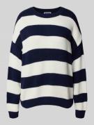 Relaxed fit gebreide pullover met streepmotief