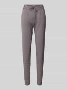 Regular fit trainingsbroek van viscosemix, model 'POPTRASH'