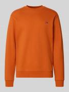 Sweatshirt met labeldetail